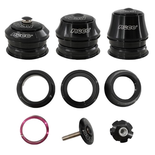 DJC Neco セミインテグレーテッド ヘッドセット スレッドレス 1-1/8インチ ZS41/41.4/41.5/41.8mm 28.6/30対応 GIANT OCR TCR Triban RC520 RC500 ロードバイク用 ベアリングヘッドセット，ハイキャップ 5,367円