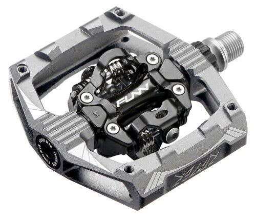 Funn リッパー(Ripper) ビンディング ペダル - 両面 SPD 対応 マウンテンバイク ペダル - スプリング式AESシステム - マウンテンバイク BMX 自転車 グラベル 自転車 に適用 自転車 ペダル (グレー｜カラーズストア