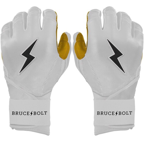 BRUCE BOLT バッティンググローブ オリジナルシリーズ ロングカフ, ホワイト 野球 グローブ, ユースXL|カラーズストア