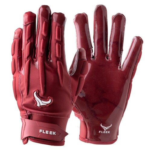 FLEEK FORCEPAD GLOVES カーディナルレッド 鎧球 地球儀 ラガー 鎧球 エリート 受信システム 成年者用 運動競技 赤 (XXL)