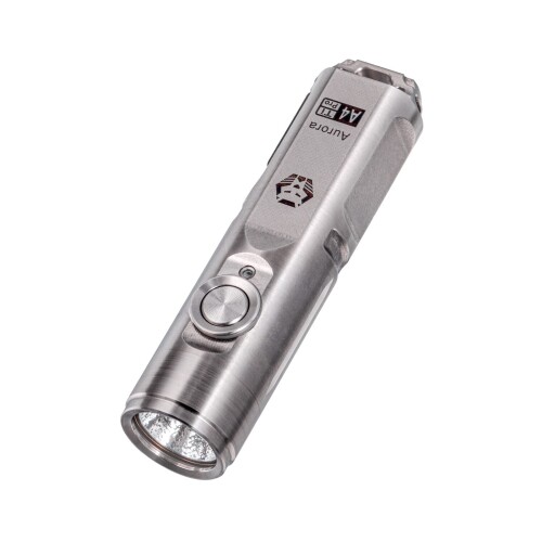 RovyVon A4 Pro チタン 手がかりチェーン店懐中照明ランプ、超末たのもしい 650 lm小さな EDC 懐中照明ランプの一戸、室外、難民キャンプ、御祭りの利益