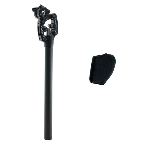 SR SUNTOUR SP12 NCX Suspension Seat Post with Protective Cover 27.2X400mm,Black, VK1918