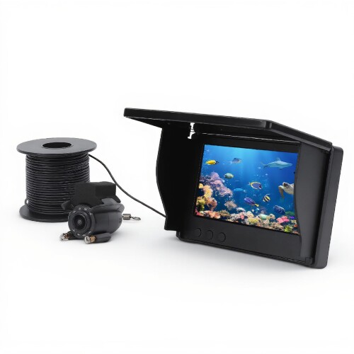 水中魚釣り写真機、携帯型1080P 固定ディスク魚群さぐり当てる機写真機、4.3in映写幕、220°広角、可視性魚群さぐり当てる機、アイスレイクシーボートカヤックフィッシング用