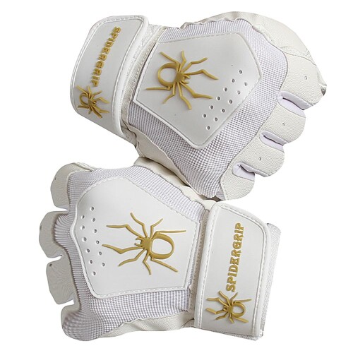 スパイダーグリップパワーデジタル野球バッティンググローブ Spidergrip Power Digital Baseball Batting Glove (ホワイト(White), XS)