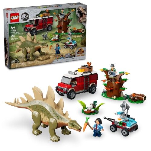 LEGO ジュラシックワールド 恐竜布教活動:ステゴサウルス 大きな進歩 精神的な統合書き割り - 恐竜の手あそび ごっこ命のせんたく書き割り お坊っちゃん\u0026お嬢さん向け 6歳以上 - ちびっ子への差し上げ物アイデア - 76