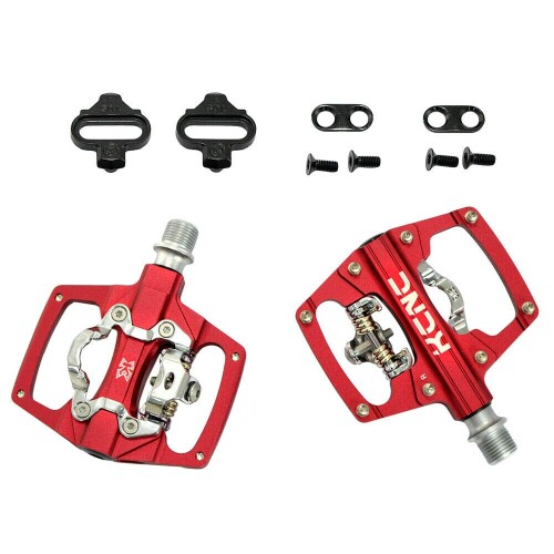 KCNC KPED09 Lightweight MTB Clipless Platform Pedals, Red, KPED09-CR-R, SK2119｜カラーズストア