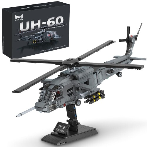 MISINI M8039 UH-60黒いことフォーク軍用ヘリコプタ組み立て一揃いの道具、正規陸軍一種独特軍事部隊機1377個の部分品、1：35規摸、成年者収集家が汎用・襲いかかるヘリコプター差し上げ物手あそびを見せびらかす