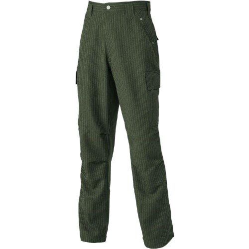 (寅壱) 寅一/カーゴパンツ (4309-219) 縞模様柄 ボトムス 御役目着 御役目服 御役目ズボン ニッカポッカ 鳶服 LL 65：オリーブ赤銅色