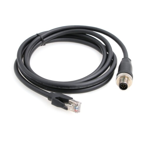 ZBLZGP M12 8ピン オス Aコード RJ45 イーサネットケーブル コグネックス産業用カメラ用 (3M)