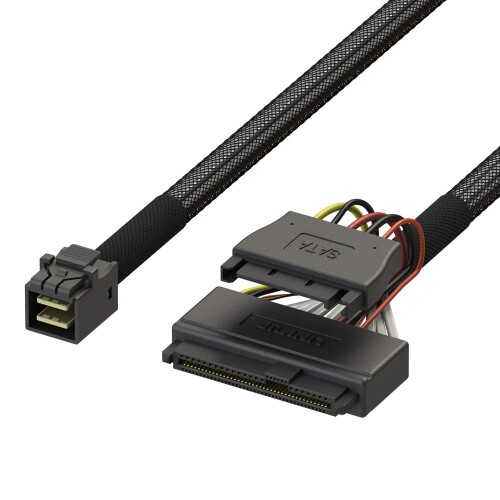 LINKUP SATAワット数付き添い人、内部的16G U.2有線テレビ（85[オーム] 85 ohm PCIE 3.0 Mini SAS 固定ディスク-U.2 / SFF-8643-SFF-8639有線テレビ） - 0.9m / 3フート