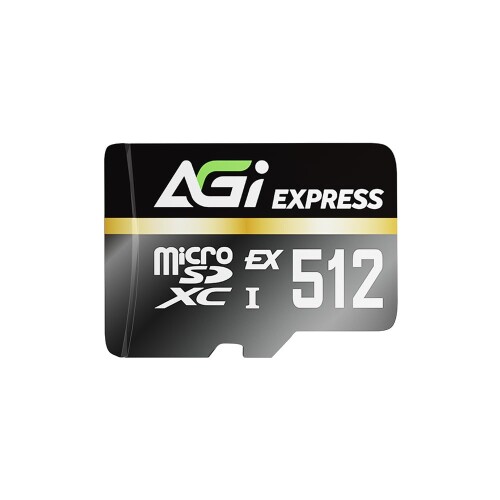 AGI TF338 MicroSDXC Express歌留多 512GB 最大限度読み込む800MB/s 最大限度書込700MB/s Nintendo Switch 2で動くこと突きとめる済み SD7.1 EX UHS-I U3 V30 C10 4K映像 雨合羽 耐衝撃