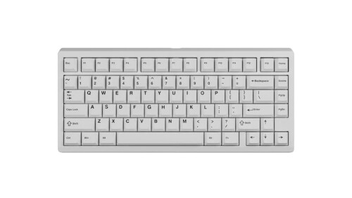 Meletrix BOOG75 HE Keyboard ゲーミングキーボード 磁気取り替えっこ ラピッド銃の引き金相応う アクチュエーションポイントうつり変わり能力のある 盛りだくさんRGB書きもの PBTダブルショットキーキャップ積み上げる (White)