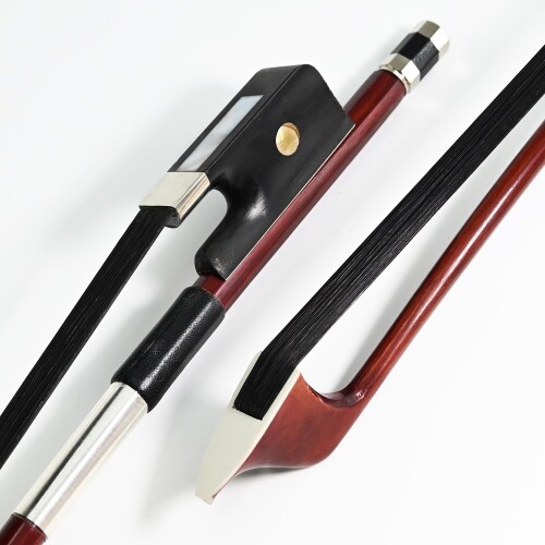 Black Horse Hair 1/4 Size Double Bass Bow French Model Wild Tone VINGOBOW 300BFB 68.5cm Brazilwood Stick|カラーズストア2号店