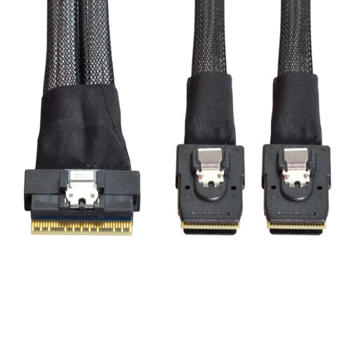 chenyang CY SFF-8654 8i 74いの一番 PCI-E Ultraport Slimline SAS Slim 4.0 - Dual SFF-8087 Mini SAS 有線テレビ PCI-Express