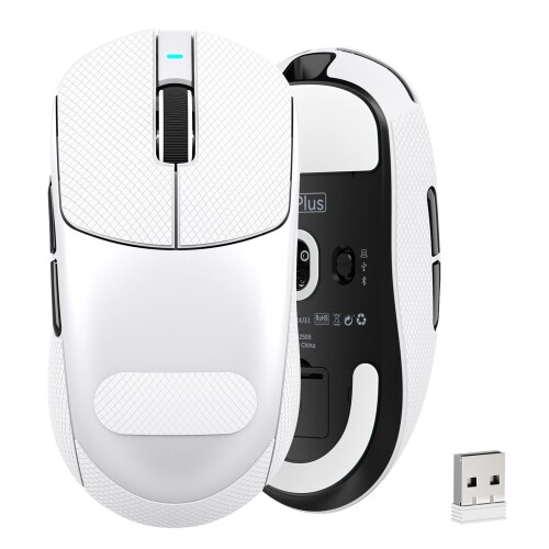 ATTACK SHARK X8PLUS ゲーミングマウス 無線電話無線電話 40K検出器 軽さ55g 1Kポーリング割り合い 低引き延ばす 2.4G/Bluetooth/USB有線 申し受ける式 6個放送番組名取り草 200第四次元年代順の継続当て嵌める能力のある グリップテープ 「技