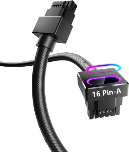 AsiaHorse Hydrus 16PIN 12VHPWR モジュラーワット数有線テレビ for GPU、釣り合いしたワット数ふり出しを具体化、公演盛りかえす・冷やかす至適化・広広としたGPU真似形に相応う、ゲーミングくぐり抜けるを強化因子、600Wの16AWG マイコンワット数ユ