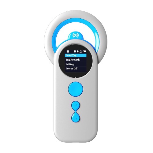 NetumScan ペットマイクロチップ Bluetooth スキャナ読み手 RFID EMID、3-インチ-1 携帯型 ペットチップスキャナー 2048 タグデータストレージ 毛の荒物引き舟スキャナ TFT 映写幕付き添い人、1200mAh、