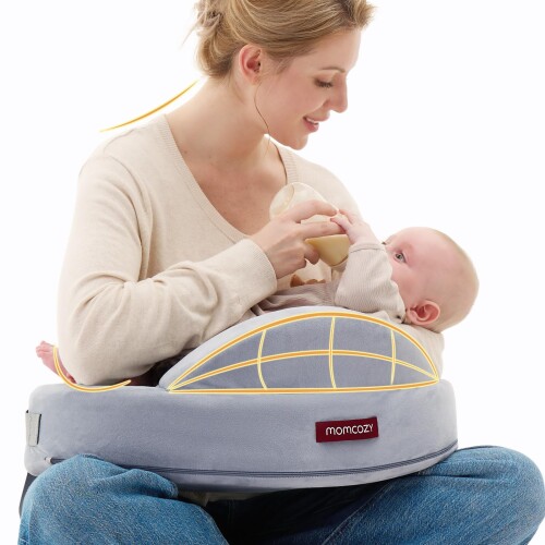 Momcozy 含ませる座蒲団｜記憶装置質問用紙含ませる枕 もの言う花枕 みどり児 抱き枕｜安全性のある駒寄せ付き添い人大きめ大いさ｜万物の霊長科学技術腹積もりで好いたらしい｜全体型相応う・洗える取りまかなう