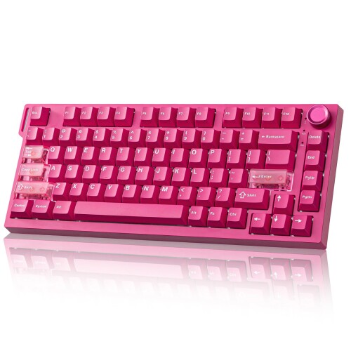 YUNZII RT75 PRO ワイヤレスゲーミングキーボード ラピッドトリガーキーボード 大広間成り行き 機械的 磁気取り替えっこ Bluetooth/USB-C/2.4G繋ぎ合わせる デュアル8KHzポーリング割り合い＆128K走査 合わせる可