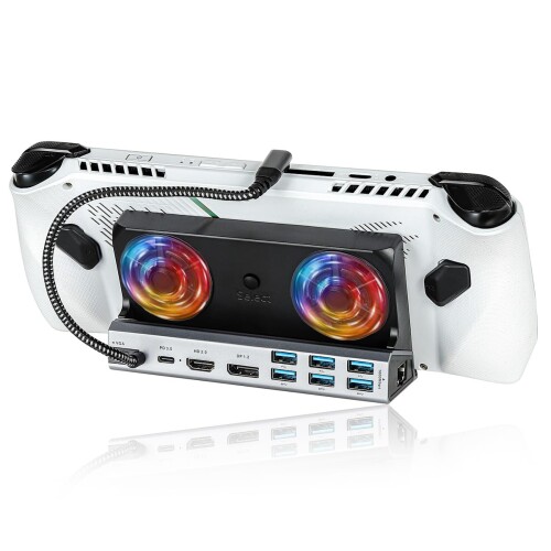 11in1 DOCKING STATION マルチディスプレイ対応 ドッキングステーション 小型 ゲーミングドック 冷却 充電 スタンド 2画面対応 Steam Deck ROG Ally Legion GO MSI Claw AYANEO