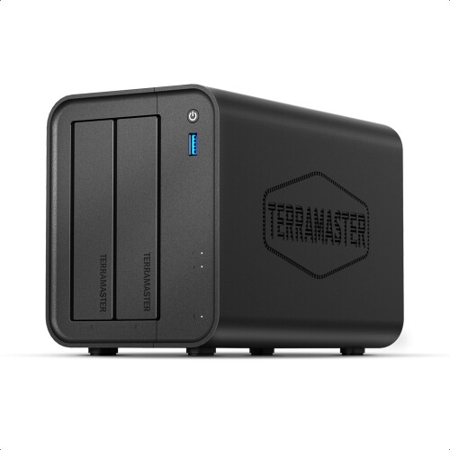 TERRAMASTER NAS一揃いの道具 2ベイ F2-425 事務机とっ始め Intel N5095 クアッドコア中央処理装置 4GB DDR4 ランダムアクセス記憶装置、2.5GbE、USB界面 2 * 10Gbps 1 * 5Gbps、人間、養護ホーム向け網状組織記憶装置「HDD嘱するなし」