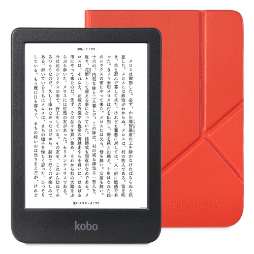 Kobo Clara BW スリープカバー（カイエンレッド）書き割り/経口避妊薬/Eink / 6in / 陰電子読みもの主導者 / 16 GB/雨合羽 / IPX8 / Wi-Fi/手当たり映写幕/ComfortLight PRO