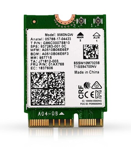 HighZer0 Electronics AC 9560 CNVio Legacy WiFi Adapter for PC | WiFi 5 Dual Band 802.11ac | Up to 1.73 Gbps | Supports Bluetooth 5.1 Windows & Linux | Requires 8-9th Gen Intel CPU | 9560NGW