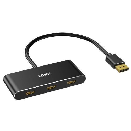 DisplayPort to 3 HDMI MST こしき 3界面 シングル8K デュアル4K144サイクル トリプル4K@60サイクル DisplayPort 1.4 スプリッター 管する DisplayPort 取りひろげる HDMI 分かちあう器 取りひろげる流行り物相応う Windowsのみ