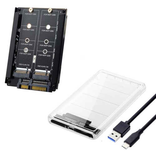 ChenYang M.2 NGFF SATA SSD 2はたご屋1ジャズバンドJBODアダプタ 2.5inUSB Cハードドライブエンクロージャ付き添い人
