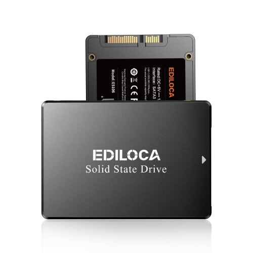 EDILOCA ES106 SSD 250GB 2.5in 7粍 SATA3 6Gb/s 3D NAND TLC召しかかえる 読み出し最大限度 520MB/s 書きとどめる最大限度 450MB/s 内蔵型SSD 出来そこない手を加える役立つこと 低使い果たすワット数 耐震 耐衝撃 製造会社3年引きうける