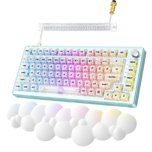MAGIC-REFINER MK 32機械類取り組み鍵盤仕掛ける、75%有線澄み切った鍵盤、Apex Pro TKLキーボードホットスワップ82足懸かり、クラウドリストレストと巻きUSB-C有線テレビと音の大きさつまみ付き添い人、パソコン/MAC 日