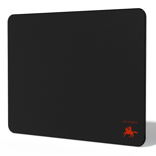 RED SAMURAI 強化因子硝子 ゲーミングマウスパッド 410×310粍 極薄2粍 ガラスマウスパッド 高耐久 滑っこい 高取り締まり性 FPS相応う 事務室兼用 黒いこと