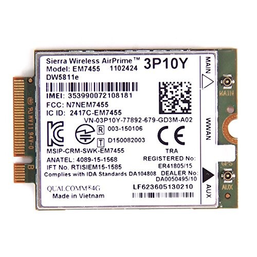(未使用･未開封品)Sierra Wireless AirPrime EM7330 M.2 4G, LTE, 3G, GSM, HSPA+ WCDMA対応 WWAN ワイヤレスWANモジュール (技適あり、DOCOMO MVNO sim専用) Amazon | Sierra Wireless AirPrime EM7330 M.2 4G, LTE, 3G