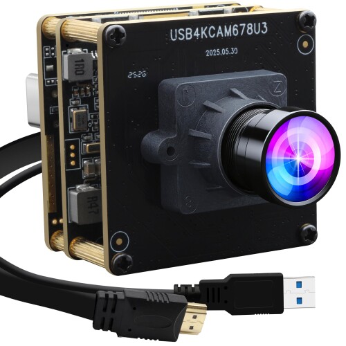 ELP 4K 60fps USB3.0 HDMI 写真機モデュール H.264 電子計算機の悧巧の広角高速道路 UVC ライトバーン写真機 低点火装置の一斉に最終生産物webカメラ M12 Windows リナックス Mac TV 映写機の悧巧の 100° Web_camera