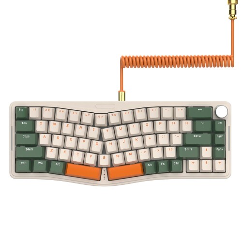ATTACK SHARK AKS068ゲーミングキーボード アリス割りつける 有線65%68足懸かり 青軸 機械的鍵盤 熱っぽい切りかえる能力のある VIA 放送番組能力のある GASKET社会システム USB Type-C音の大きさ全キーコンフリクトフリー