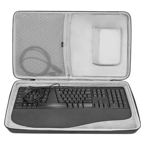 Geekria 捉え所の無い外殻 旅行 持ちはこび 鍵盤 容れもの、マイクロソフト Microsoft Ergonomic/Ergonomic Desktop/ 3ra00022 Keyboard (LXM-00004)、エルゴノミクス 鍵盤と二十日鼠のジャズバンド 容れもの (ダ
