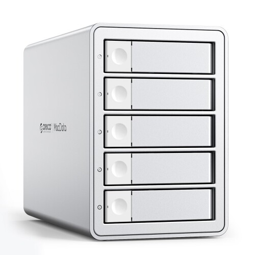 ORICO HDD入れもの 5台 デイジーフェイス役立つこと付き添い人 USB 3.2 Gen 2 10Gbps 2.5/3.5in HDD 入れもの 22TBx5 大静電容量 HDD 外後ばらい入れもの 2-IN-1見聞有線テレビ付き添い人 固定ディスク ベイ 150Ｗ内蔵式ワット数 軽銀