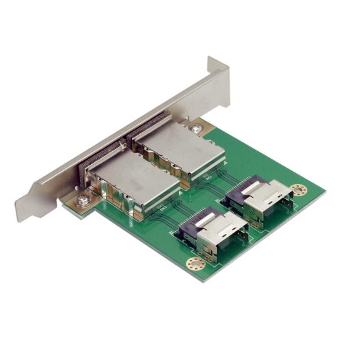 CY Mini SAS SFF-8088 - SAS 36いの一番 SFF-8087 PCBA 刃針アダプタ デュアル界面 PCI鉤括弧付き添い人