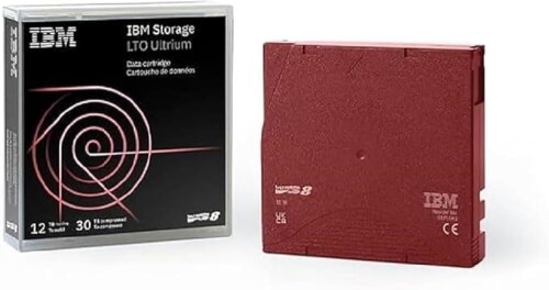 IBM LTO8 資料薬莢 01PL041 12結核症/30結核症 5本書き割り
