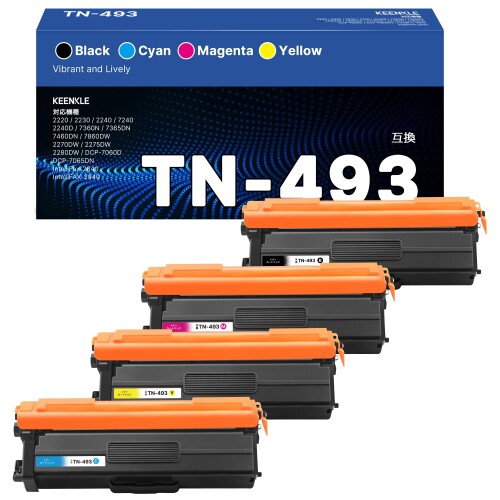 TN-493 トナーカートリッジ 茶飲み友だち 用 トナー TN-491 TN491 4色書き割り Brother 用 トナー 493 491 大電気容量印字機 HL-L8360CDW HL-L9310CDW MFC-L8610CDW MFC-L9570CDW プリンタートナー
