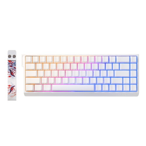 YUNZII x MADLIONS MAD68 HE 有線式 磁気取り替えっこ メカニカルゲーミングキーボード 60%申し合わせ 広座敷成り行き 磁気取り替えっこ 動く点合わせる能力のある PBT手当たり旗がしら RGB 熱っぽい取り換える 8K サイクル ポーリング割り合い (