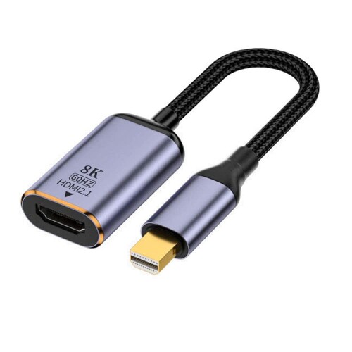 Xiwai 男性ミニ DisplayPort 1.4 ソースから女性 HDMI 2.0 ディスプレイ 8 K 60 hz UHD 4 K モニター アダプター ケーブルを表示します。