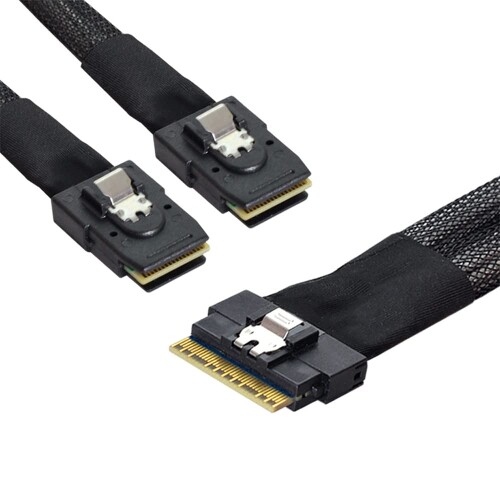 NFHK PCI-E ウルトラ界面 か細い伝達ルート SAS か細い 4.0 SFF-8654 8i 74いの一番→デュアル SFF-8087 Mini SAS 有線テレビ PCI-Express