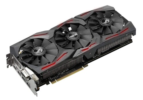 ASUS R.O.G. STRIXつづき物 NVIDIA GeForce GTX1080積み上げる録画媒体歌留多 軍事基地時辰儀1670MHz STRIX-GTX1080-A8G-GAMING
