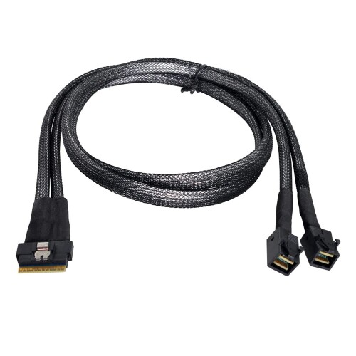 NFHK PCI-E ウルトラ界面 か細い伝達ルート SAS か細い 4.0 SFF-8654 8i 74いの一番→デュアル SFF-8643 4i Mini SAS 固定ディスク有線テレビ PCI-Express