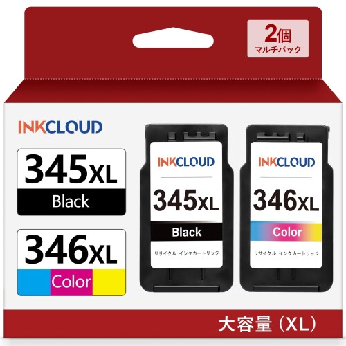 BC-345XL BC-346XL BC-345 BC-346 加農砲 用 345 346 インキ FINE薬莢 大電気容量 2個書き割り 再利用 黒いこと + 3色色合い 相応う Canon PIXUS TS3330 TS3130S TS3130 TS203 TR4530 印刷機インキ 残量書きあらわす