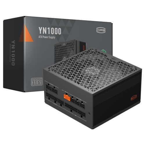 PCCOOLER CPS YN1000 ワット数、1000W 80 Plus Gold お墨付き 物のみごとにモジュラー PCIe 5.1 \u0026 ATX 3.1 ゲーミング PSU 広広とした取り替えっこ性 135粍 FDB 愛読者、盛りだくさんジャパン電解コンデンサ - 10年引き請ける