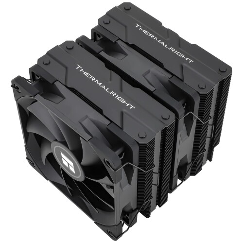 Thermalright Peerless Assassin 120 Black CPUクーラー、6ヒートパイプ、デュアル120mm TL-C12B PWMファン、アルミニウムヒートシンクカバー、AGHPテクノロジー、AMD AM4 AM5/インテルLGA 1700/1150/1151/1200/2066/20