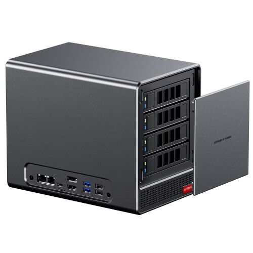 AOOSTAR NAS マイコン 4べい nas一揃いの道具 ミニpc osなし ryzen7 5825u 4つSATA HDDと2つM.2 SSD拡張スロット デュアルDDR4通信路 勉強机いの一番 ミニマイコン TPYE-C/DP/HDMI 4k 3画面最終生産物 TF歌留多相応う WIFI6 BT5.2 (WTR PRO NO