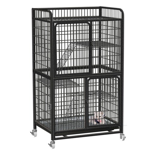 楽天市場】Athvcht 猫ケージ ホワイト 2段(75x36x73cm) 子猫用